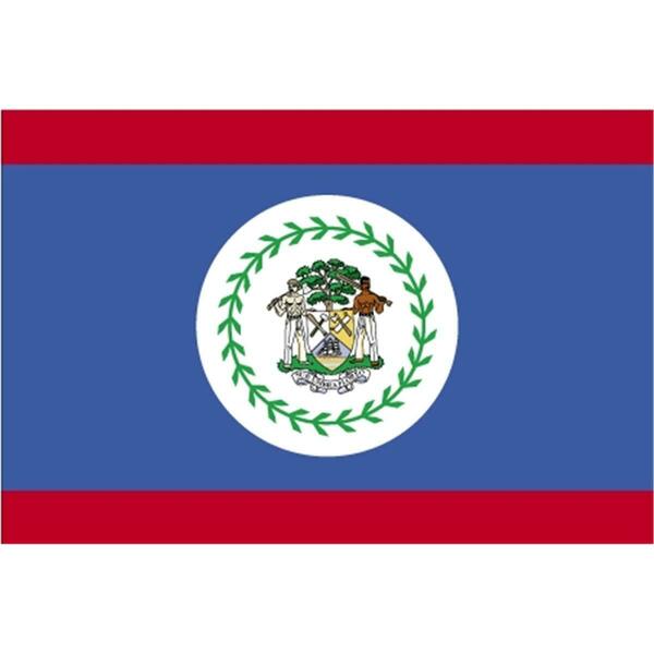 Ss Collectibles 5 ft. X 8 ft. Nyl-Glo Belize Flag SS165717